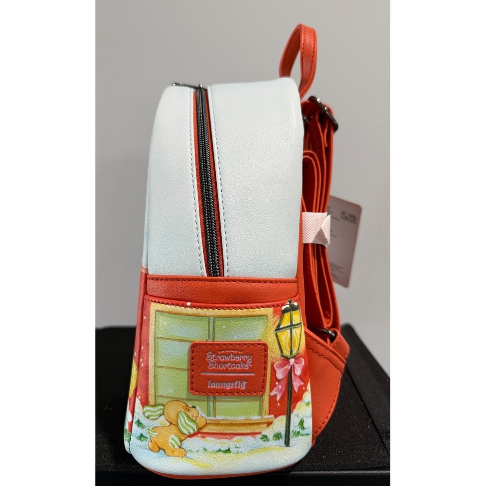 NEW Loungefly Strawberry Shortcake And Friends Caroling Holiday Mini Backpack - Picture 4 of 5